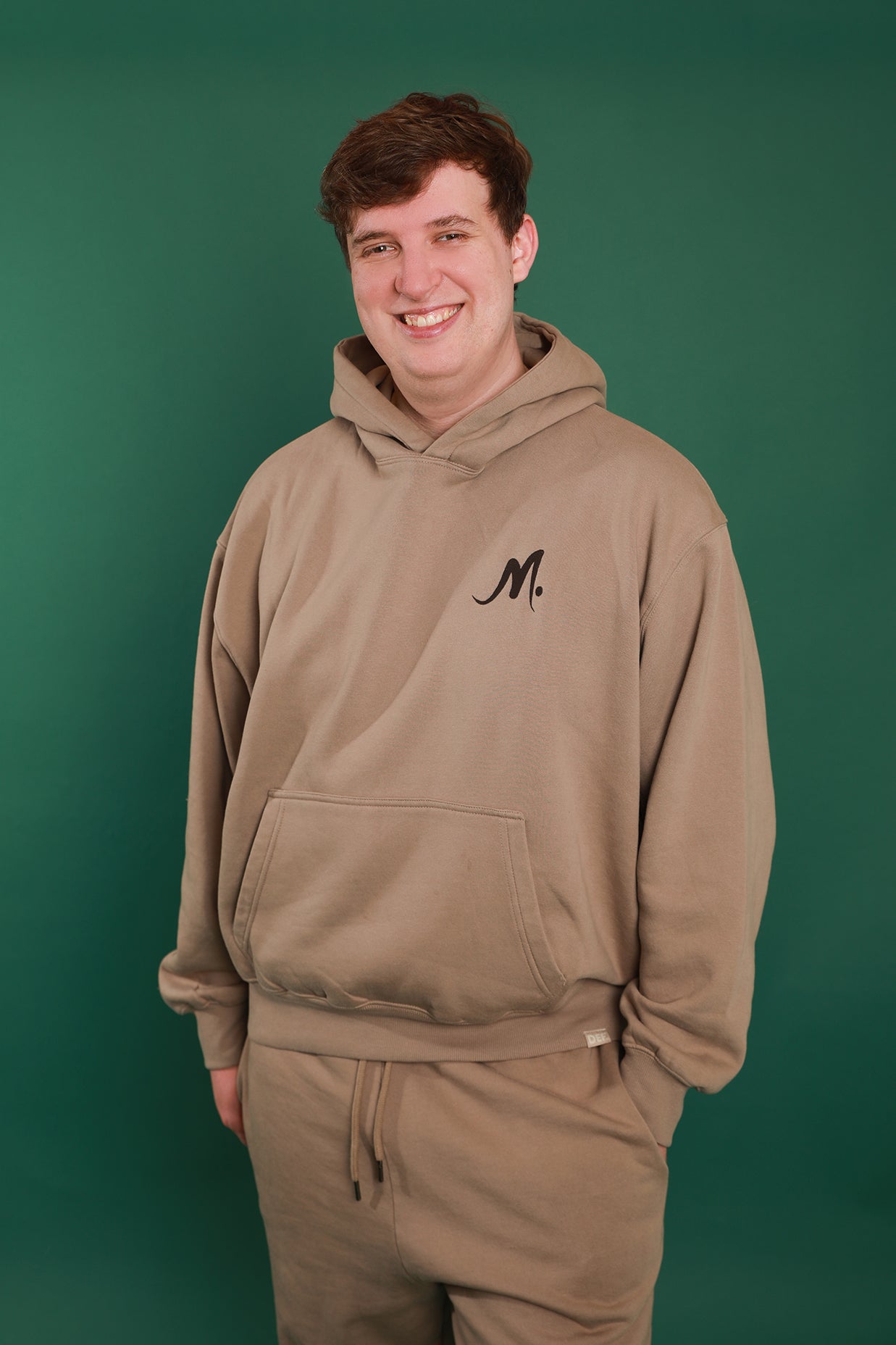 Logo Hoodie Beige