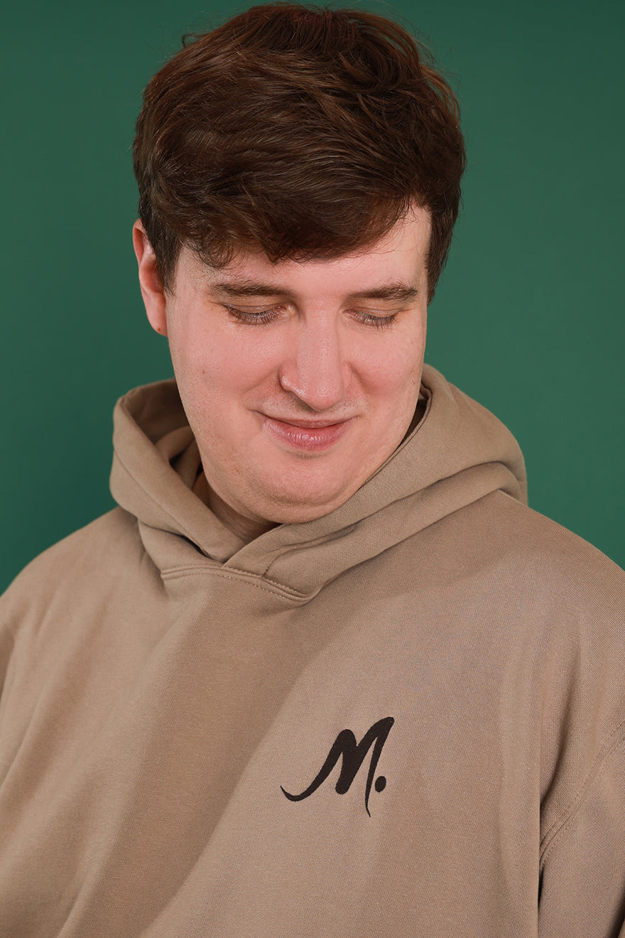 Logo Hoodie Beige