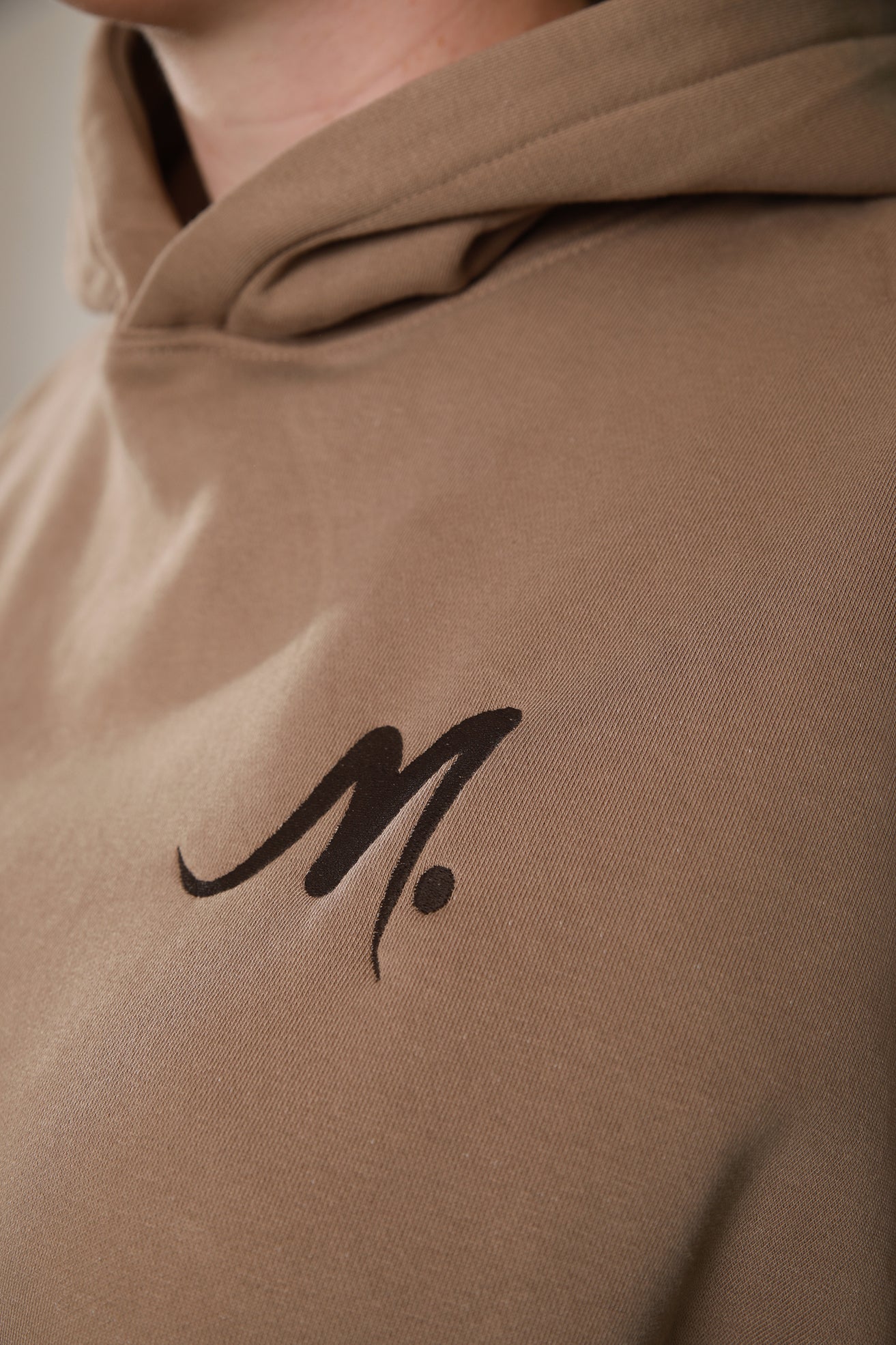 Logo Hoodie Beige